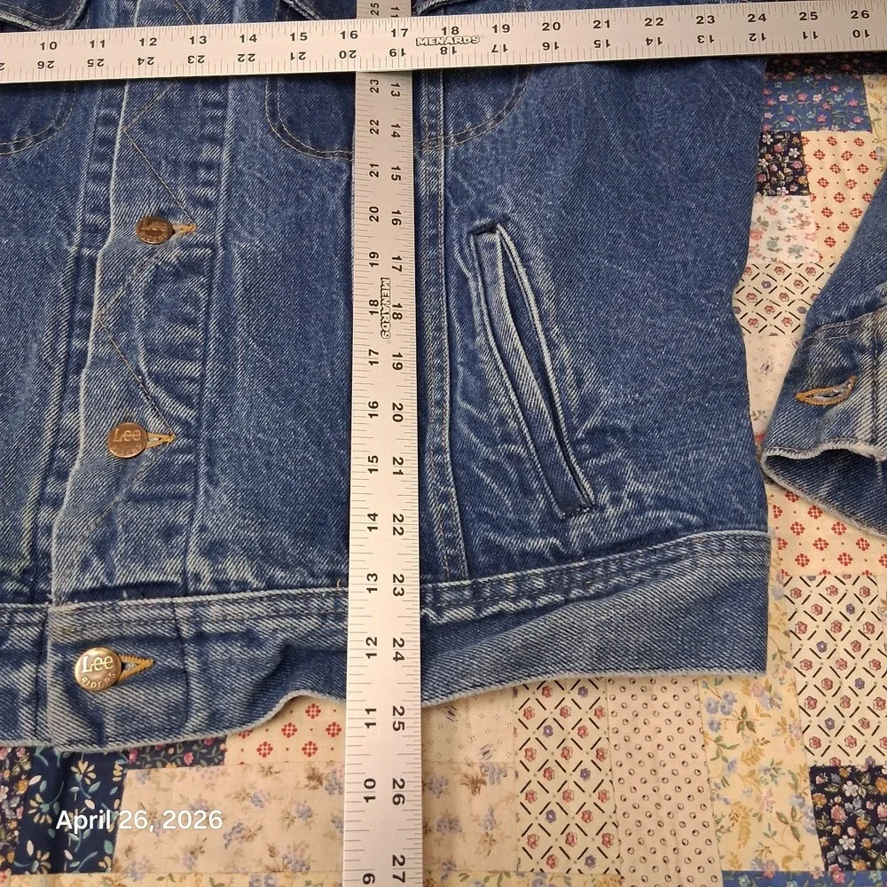 Vintage Lee Riders Sanforized 1970s Jacket Size 42 - Large Denim Trucker 101J